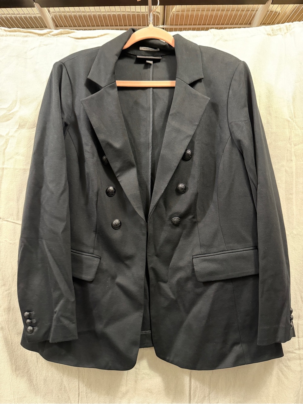 Lane Bryant Black Double-Breasted Blazer
